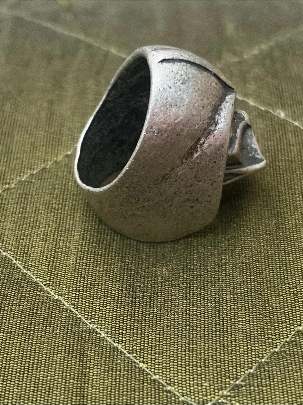 Men's Star Wars Silver Skull Helmet Ring - Gothic Statement Accessory